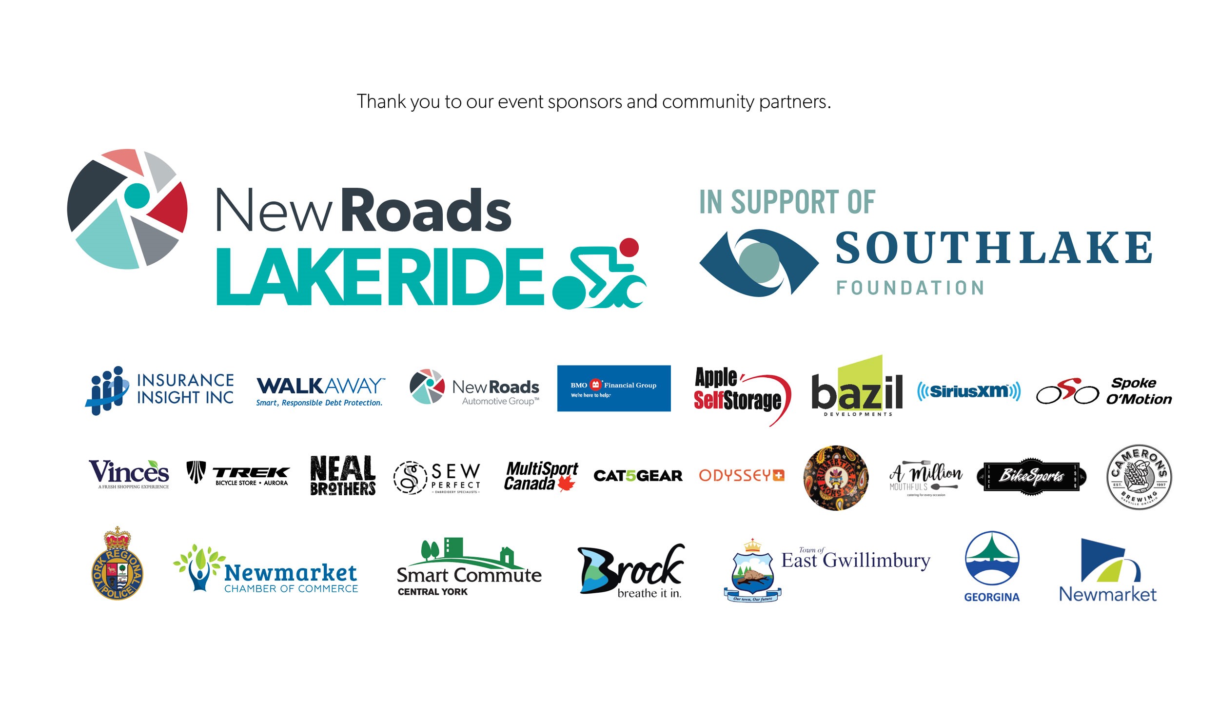 NewRoads LakeRide Sponsors