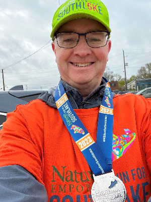 post walk - medal and everything...